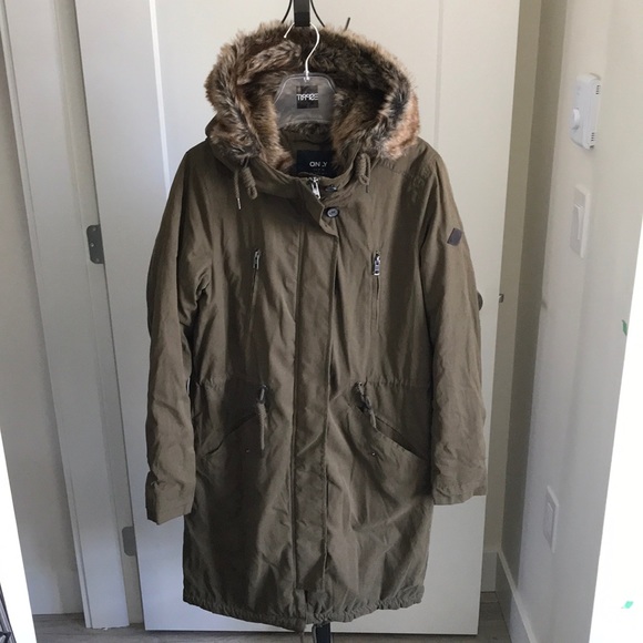 ONLY (Plenty) Parka with Faux Fur BNWT - Picture 1 of 3